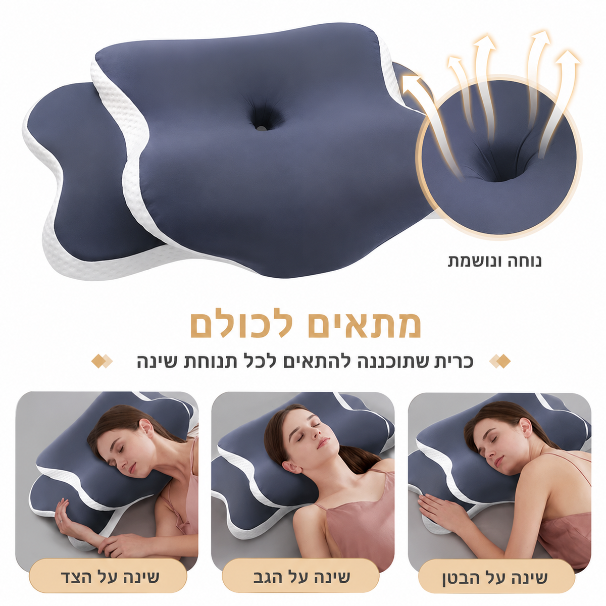 ™CloudNeck  הכרית הארגונומית לשינה נוחה יותר