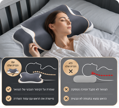 ™CloudNeck  הכרית הארגונומית לשינה נוחה יותר